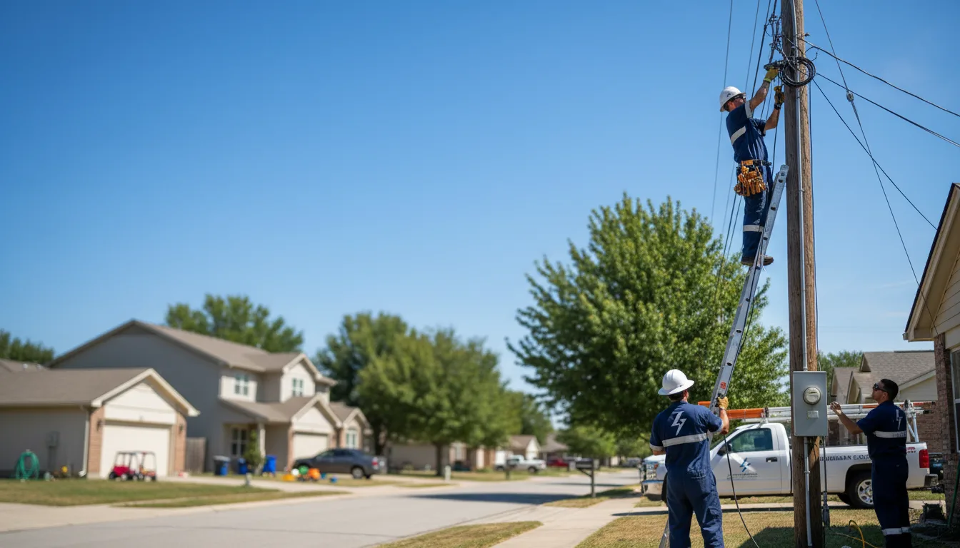 Residential electrician providing installation services in Kranzburg, SD